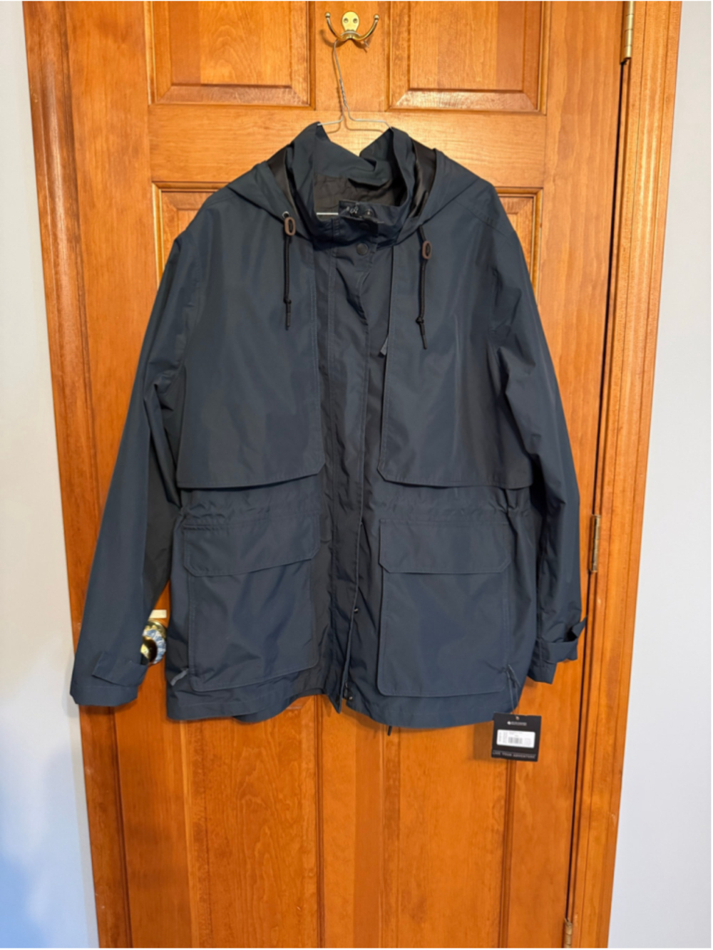 Women's Eddie Bauer Rainfoil Parka Utility Jacket XXL Blue